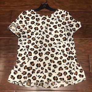 Zara Animal Print Top
